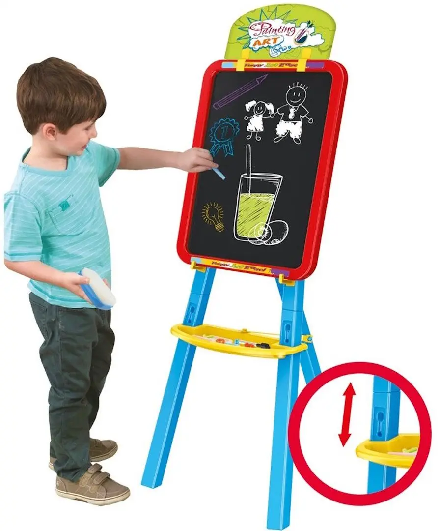 Tabla de desen Doselie Funny Art Easel 37928 (Red/Bleu) - 3