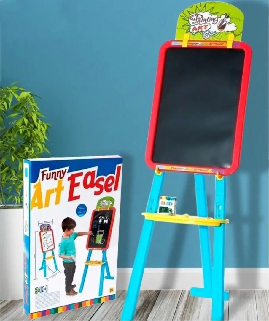 Tabla de desen Doselie Funny Art Easel 37928 (Red/Bleu) - 4