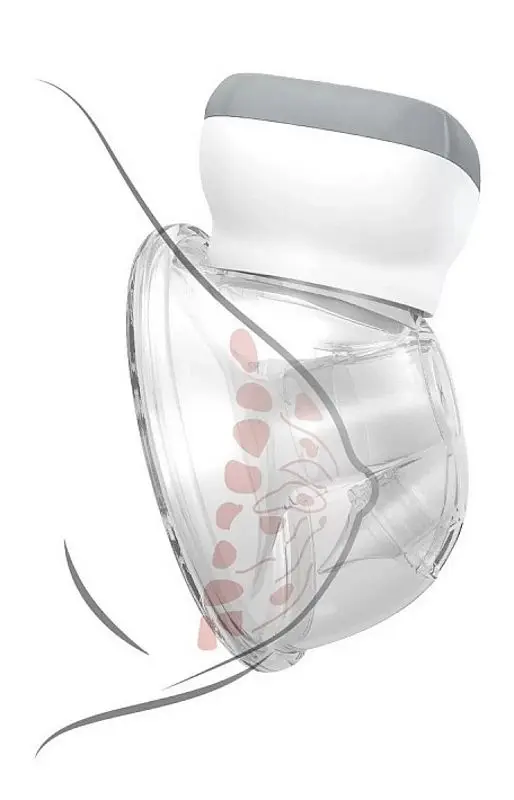 Электрический молокоотсос BabyOno Shelly 1000 (Gray/White)