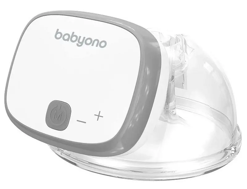 Электрический молокоотсос BabyOno Shelly 1000 (Gray/White)
