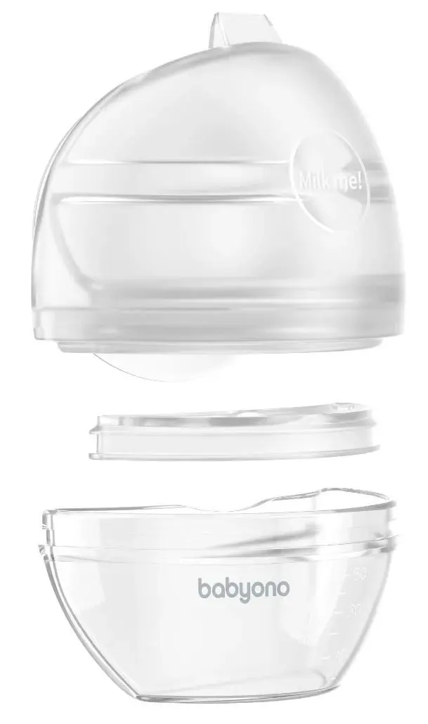 Pompa pentru san BabyOno Milk Me 1400 (Transparent)