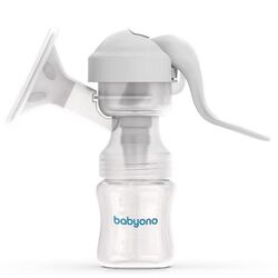 Pompa manuala pentru san BabyOno Anatomy 301 (Transparent/White) Thumb