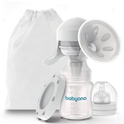 Pompa manuala pentru san BabyOno Anatomy 301 (Transparent/White) Thumb