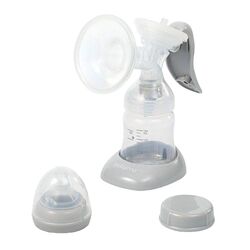 Pompa manuala pentru san BabyOno Anatomy Med 1484 (Transparent/Gray)