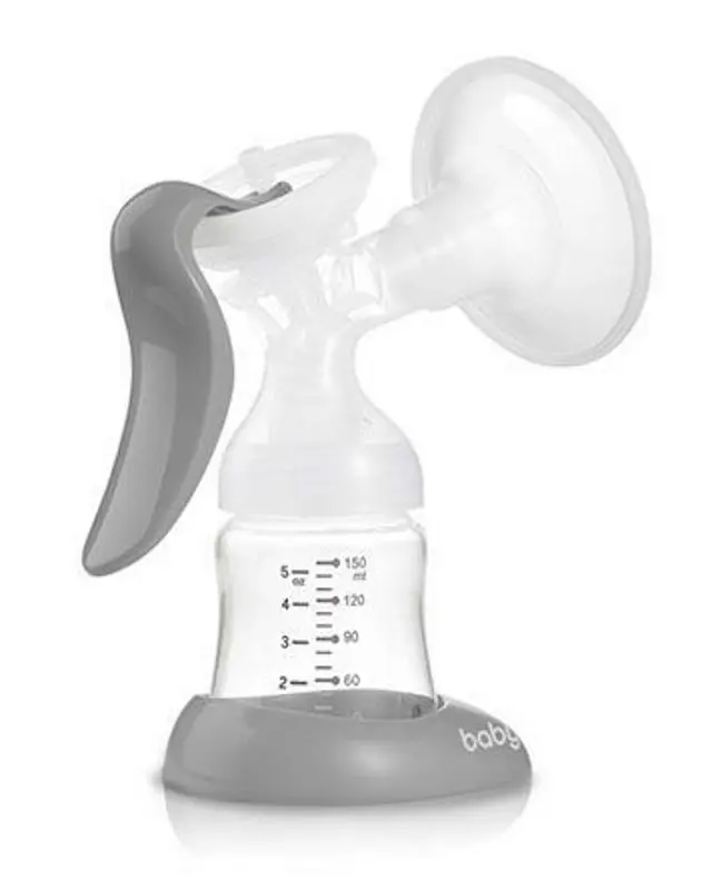 Pompa manuala pentru san BabyOno Anatomy Med 1484 (Transparent/Gray) - 4