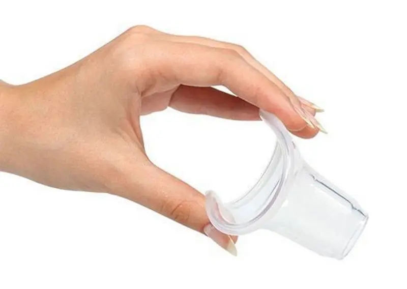 Pompa manuala pentru san BabyOno Anatomy Med 1484 (Transparent/Gray) - 5