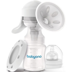 Ручной молокоотсос BabyOno Anatomy (White/Grey) Thumb