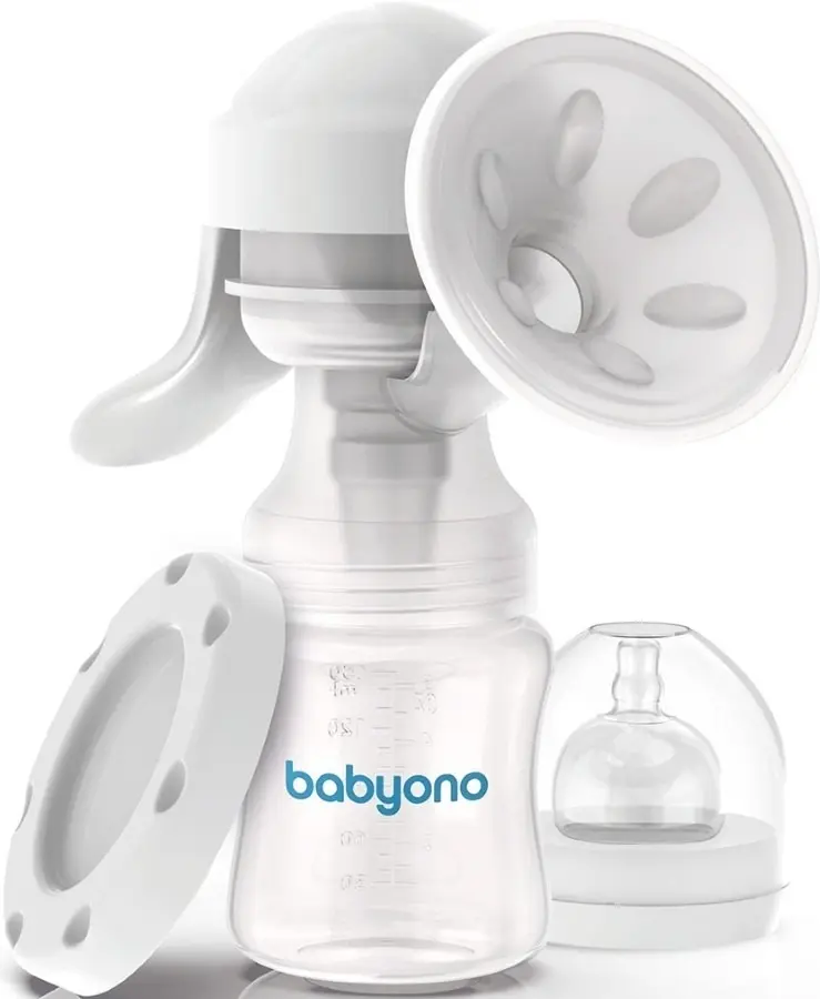 Ручной молокоотсос BabyOno Anatomy (White/Grey) - 2