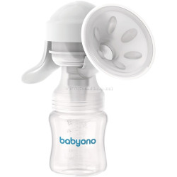 Ручной молокоотсос BabyOno Anatomy (White/Grey)