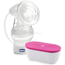 Электрический молокоотсос Chicco Natural Feeling (Pink)
