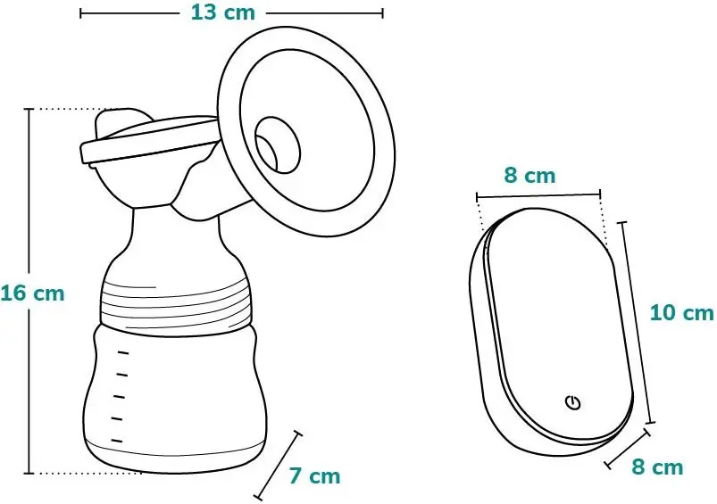 Pompa pentru san electrica Lionelo Fidi Go (Grey Stone)