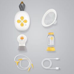 Pompa pentru san electrica Medela Solo (White/Yellow) Thumb