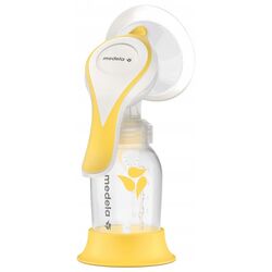 Pompa manuala pentru san Medela Harmony Essentials Pack (White/Yellow)