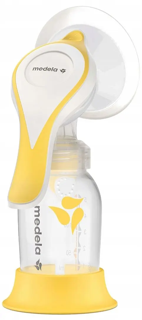 Pompa manuala pentru san Medela Harmony Essentials Pack (White/Yellow)