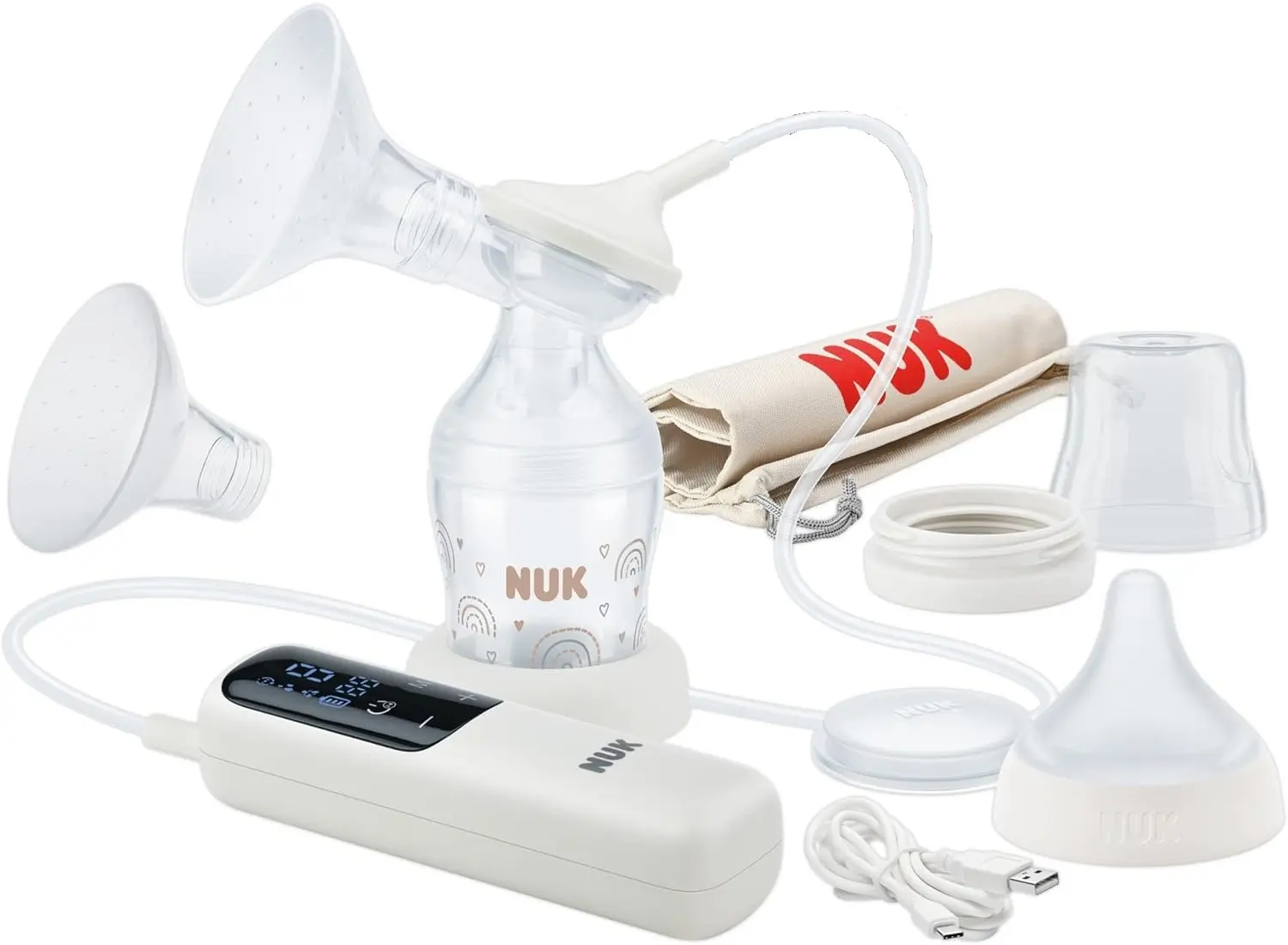 Электрический молокоотсос  Nuk Soft&Easy (White)