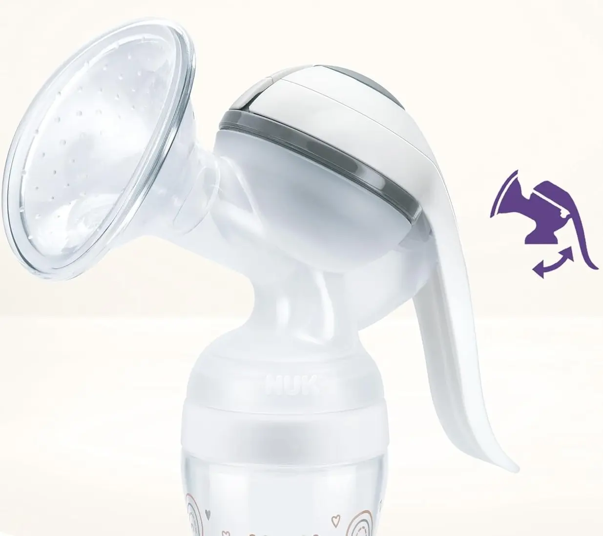 Ручной молокоотсос Nuk Pefect match (White/Grey) - 3