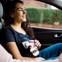 Pompa pentru san manuala Tommee Tippee Made for Me (White/Pink) Thumb