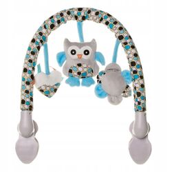 Arc cu jucarii 4Baby OB12 P&E Plush Arch Owl (Grey)