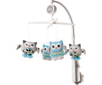 Carusel muzical 4Baby Play&Edu Owl OB08 (White/Grey)