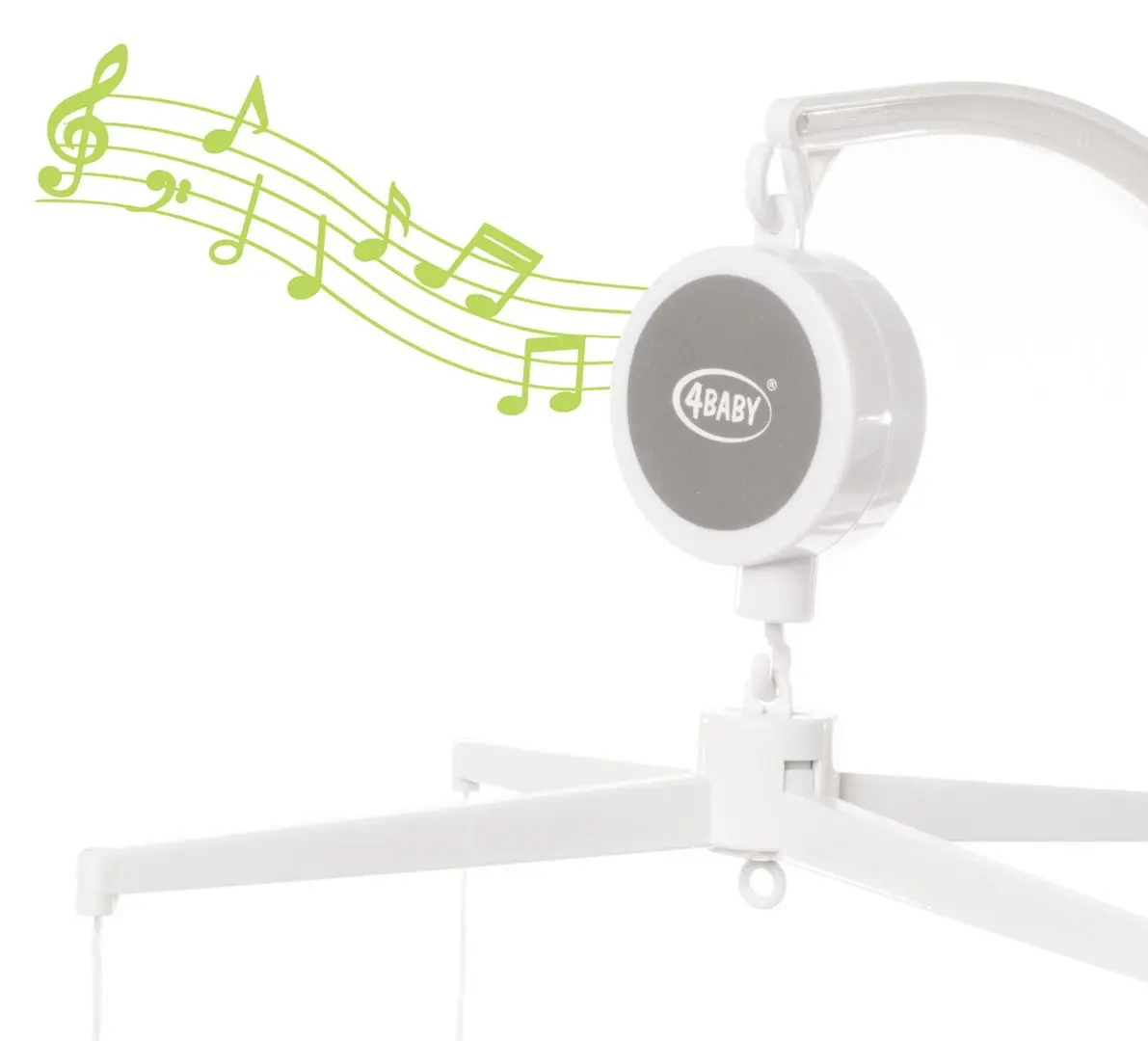 Музыкальная карусель 4Baby Play&Edu Owl OB08 (White/Grey)