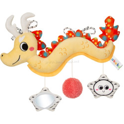 Jucarie pentru carucioare si patuturi Akuku Dragon A0703 (Yellow/Red)
