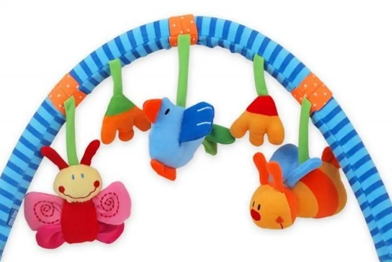 Arc cu jucarii Baby Mix 12845 (Blue/Green/Orange) - 2