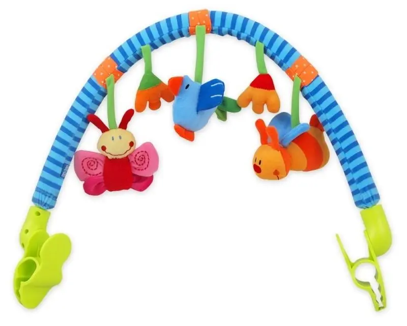 Arc cu jucarii Baby Mix 12845 (Blue/Green/Orange)