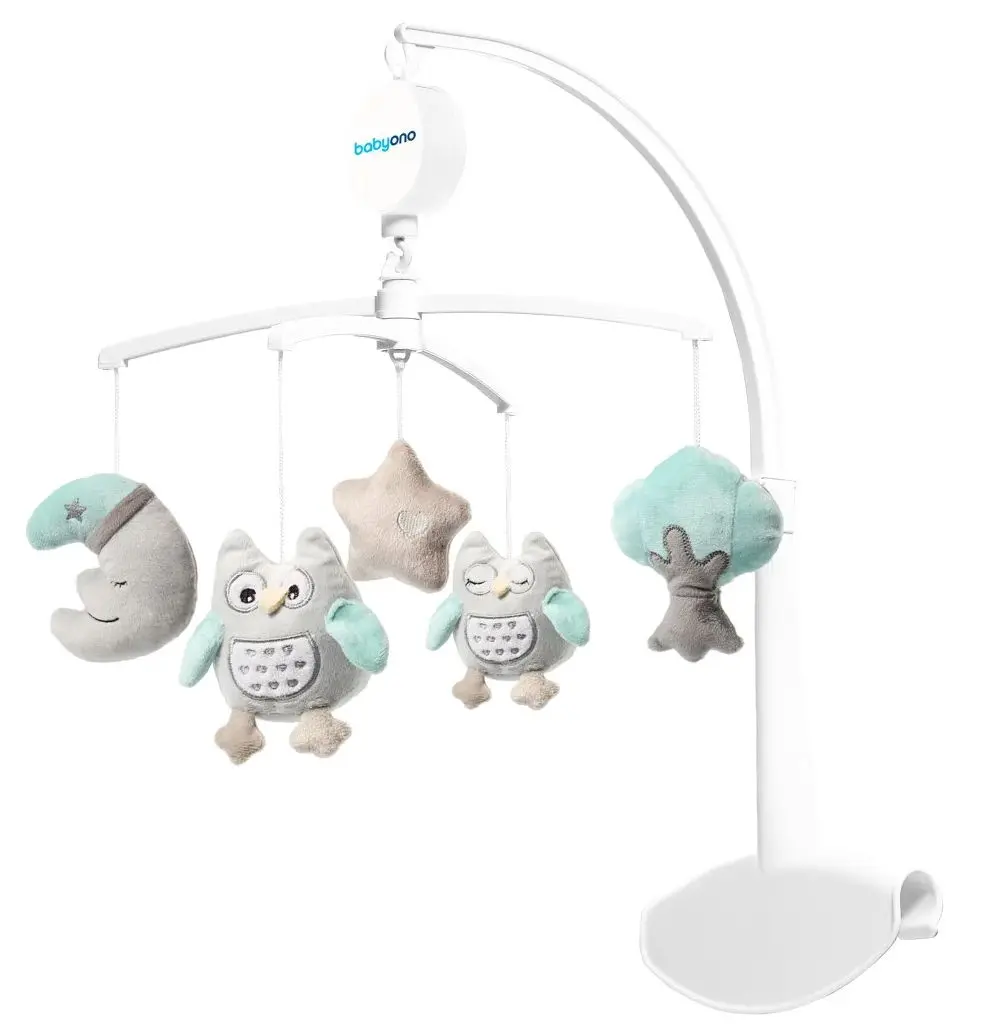 Музыкальная карусель BabyOno Owl Sophia 443 (White)