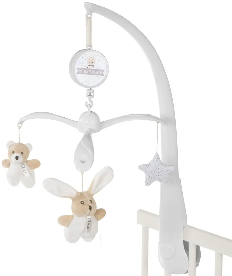 Музыкальная карусель Chicco Bear & Bunny (White)