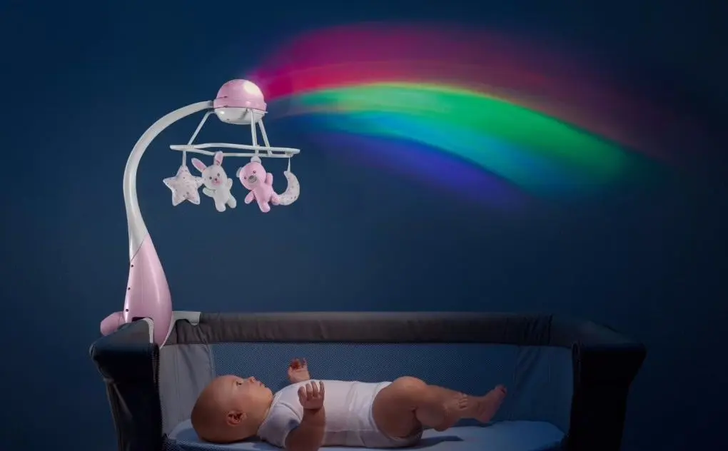 Carusel muzical Chicco Toy FD Rainbow 3in1 (Pink) - 4