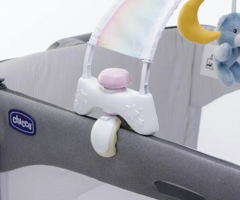 Mobil muzical cu proiector Chicco Rainbow Sky (Pink/White) - 4