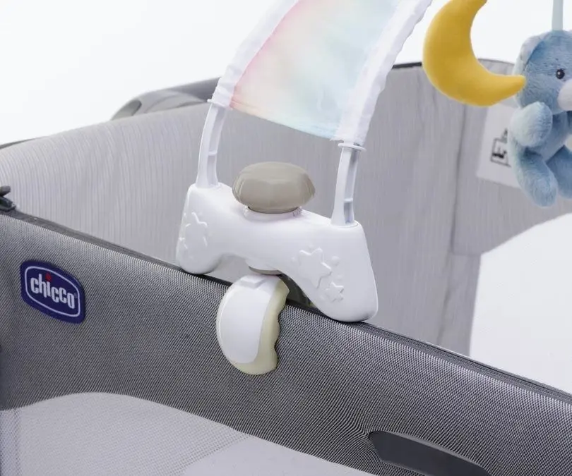 Mobil muzical cu proiector Chicco Rainbow Sky (White/Beige) - 4