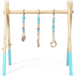 Подставка с навесными игрушками Costway BB5494GN (Wood/Blue) Thumb