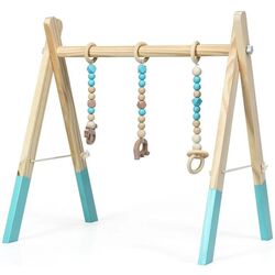 Подставка с навесными игрушками Costway BB5494GN (Wood/Blue)