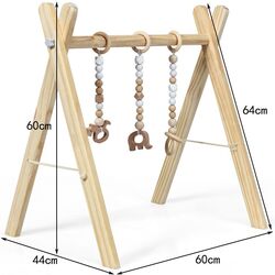 Подставка с навесными игрушками Costway BB5494NA (Natural) Thumb