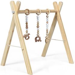 Подставка с навесными игрушками Costway BB5494NA (Natural)