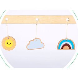 Подставка с навесными игрушками Ecotoys CA12231 (Wood) Thumb