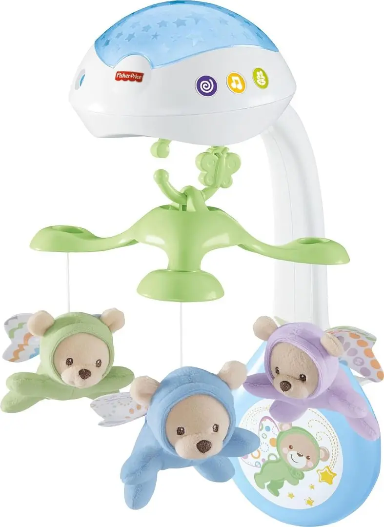 Carusel muzical Fisher Price Butterfly Dreams 3in1 CDN41 (Blue/White)