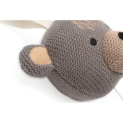 Jucarie muzicala pentru patut Jollein Animals Bear (Grey) Thumb