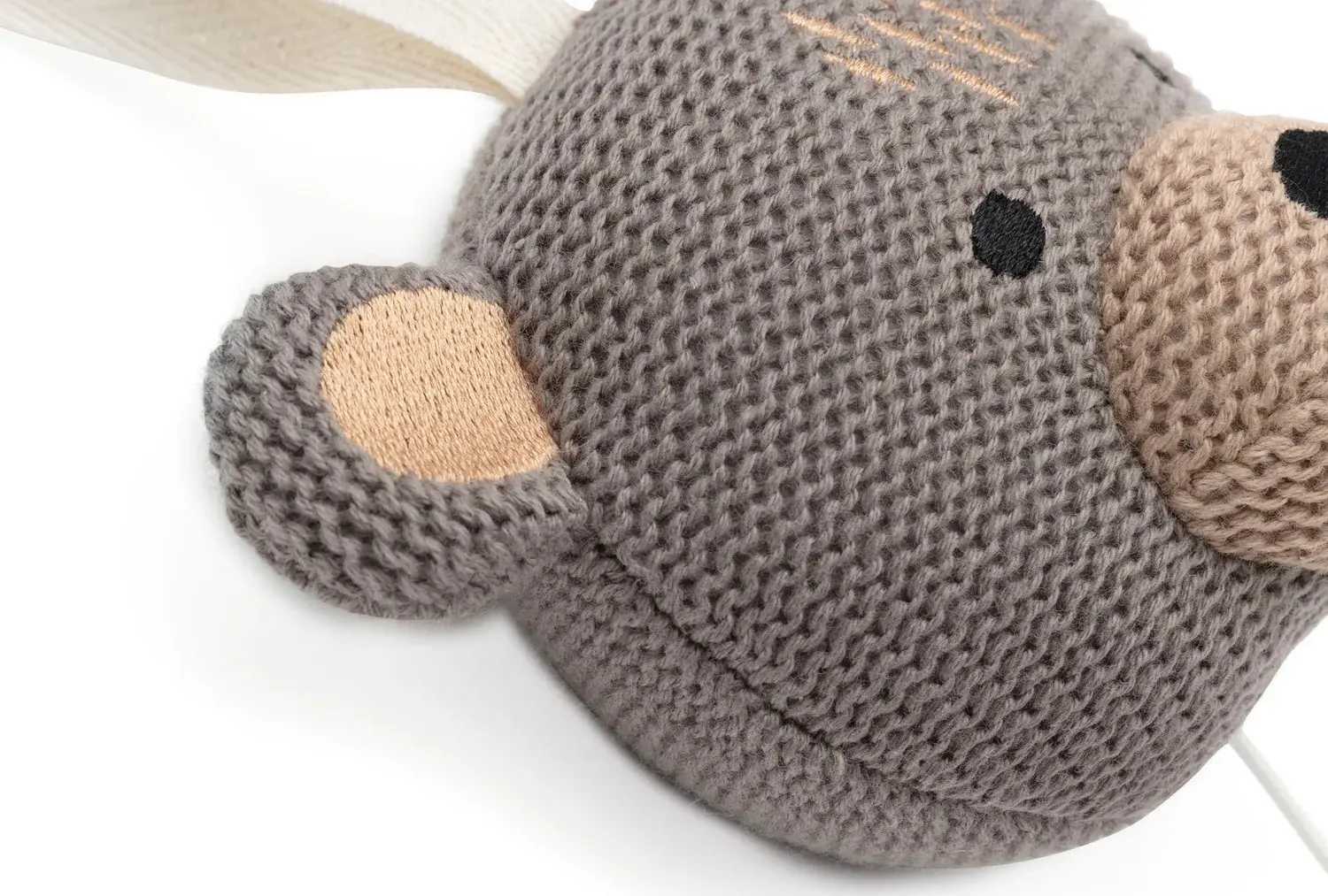 Jucarie muzicala pentru patut Jollein Animals Bear (Grey) - 2