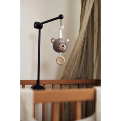 Jucarie muzicala pentru patut Jollein Animals Bear (Grey) Thumb