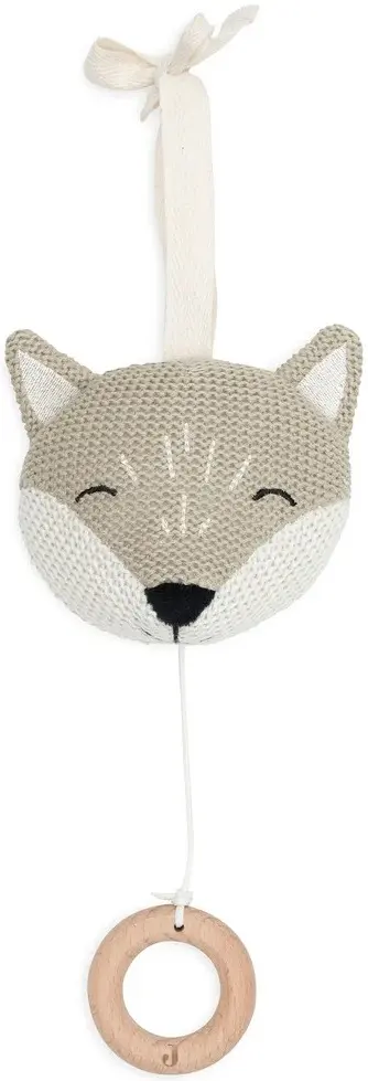 Jucarie muzicala pentru patut Jollein Animals Fox (Grey)