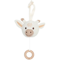 Jucarie muzicala pentru patut Jollein Animals Giraffe (White) Thumb