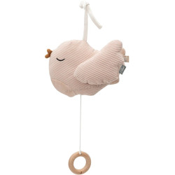 Jucarie muzicala pentru patut Jollein Lovely Birds (Pink)