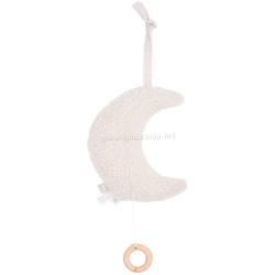 Jucarie muzicala pentru patut Jollein Moon (Nougat)