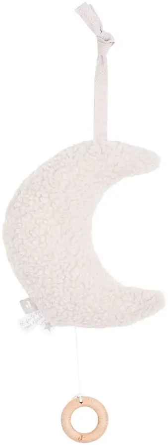 Jucarie muzicala pentru patut Jollein Moon (Nougat)