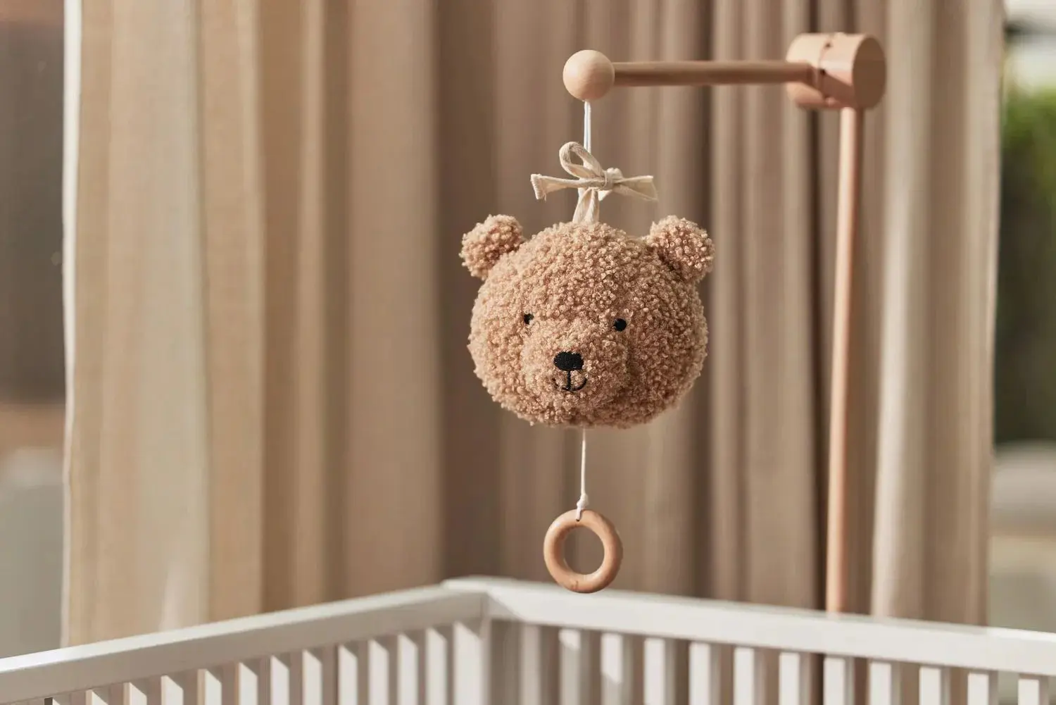 Музыкальная игрушка для кроватки Jollein Teddy Bear (Biscuit) - 3