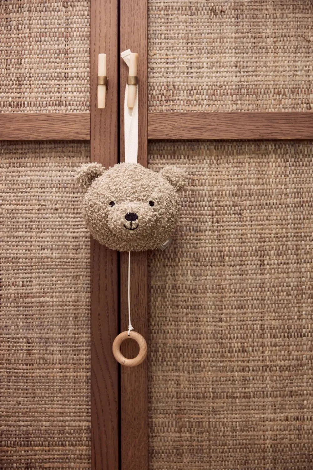 Музыкальная игрушка для кроватки Jollein Teddy Bear (Olive Green) - 3