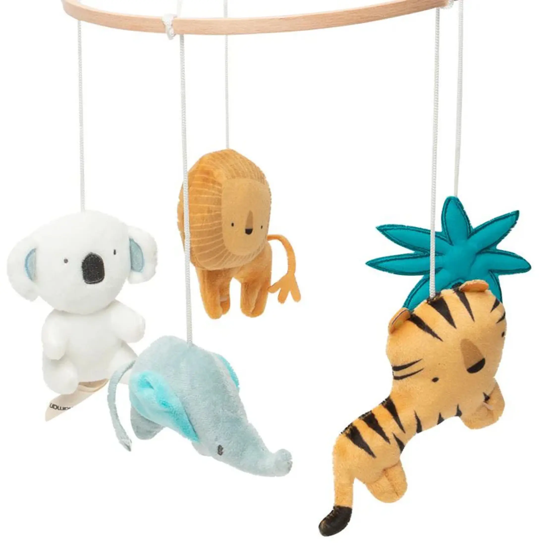 Carusel muzical Kikka Boo Crazy Jungle (White/Brown) - 2