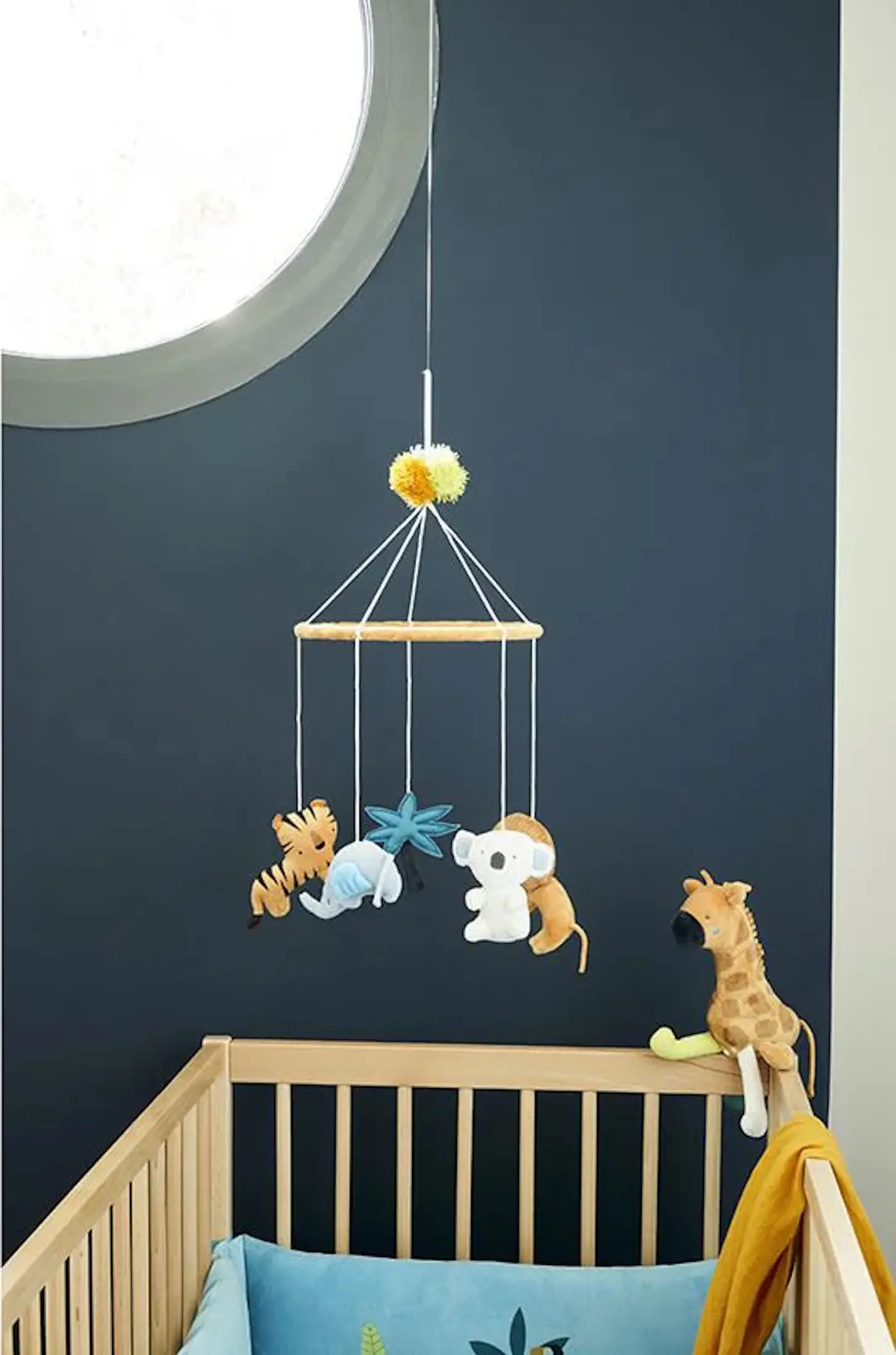 Carusel muzical Kikka Boo Crazy Jungle (White/Brown) - 3